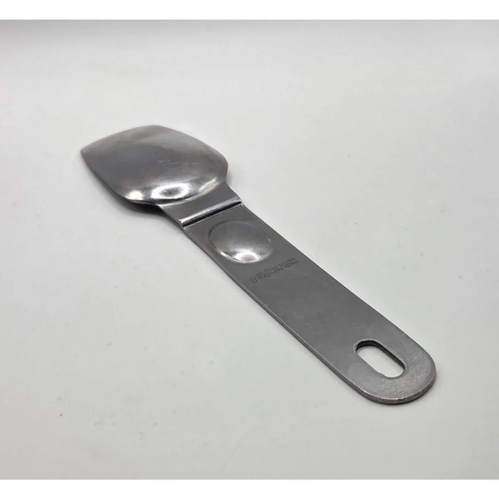 VTG 60s/70s Orleans Silver Japan Stainless Ice Cream Spade Shortening Scoop MCM